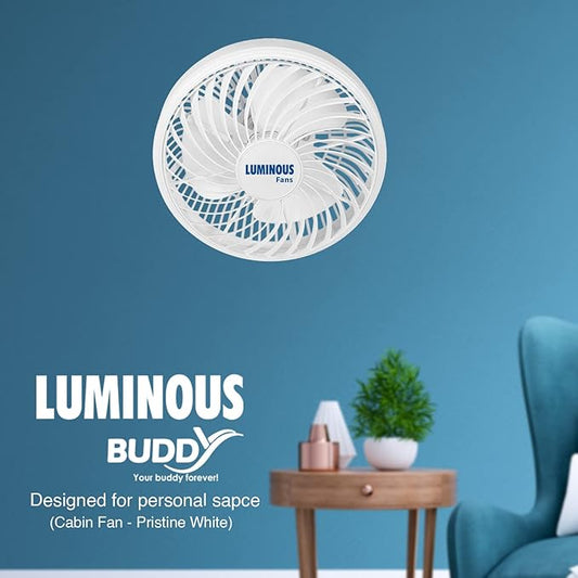 RR Signature Buddy High Speed 300mm Personal Wall, Table Fan for Office, Living Room with High Air Thrust (2 Year Manufacturer Warranty, Pristine White)