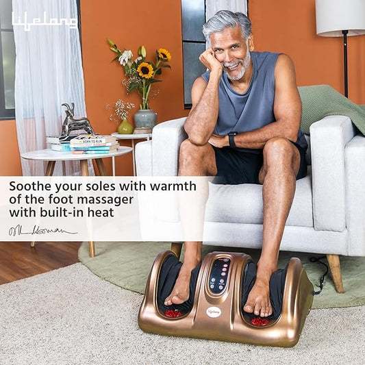 Buy Lifelong LL81 Foot Massager with Heat (Brown) Online At Best Price @ IGNITIONINDIA.COM