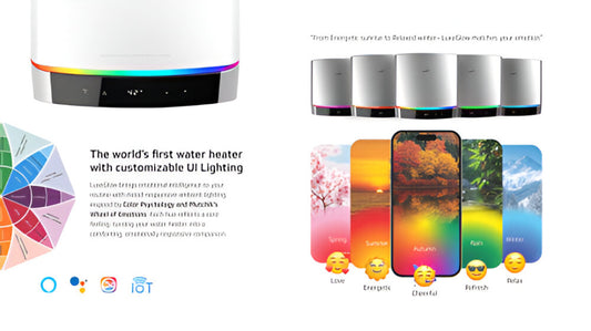 V-GUARD LUXECUBE SMART 15 Litre 5 Star Vertical Smart Geyser with Alexa & Google Assistant Compatibilty (White)