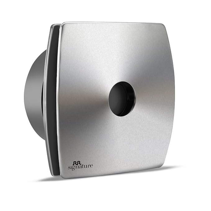 RR Signature Vento Air 150 MM High Speed Exhaust Fan, Bird Guard, Exhaust Fan for Bathroom, Noiseless, Anti-Rust Blades, Robust Body, Metal Finish|White Colour