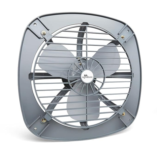 RR Signature Vento Prime 230 MM With Guard Exhaust Fan | Plastic Frame | Metal Blades | 3 Year Warranty (Grey)