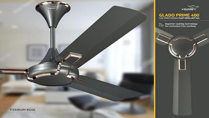V-GUARD Glado Prime VX Ceiling Fan Titanium Rose