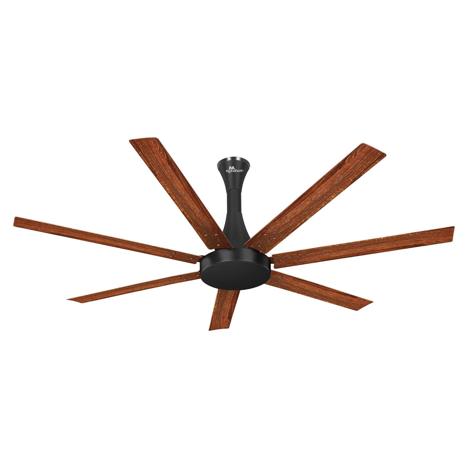 RR Signature Aethar Flow 52"High Air Delivery Ceiling Fan with 7 Blades, Low Noise, 16 Pole 40% More Copper Motor (Mahogany), 5 Year Warranty, Free Installation
