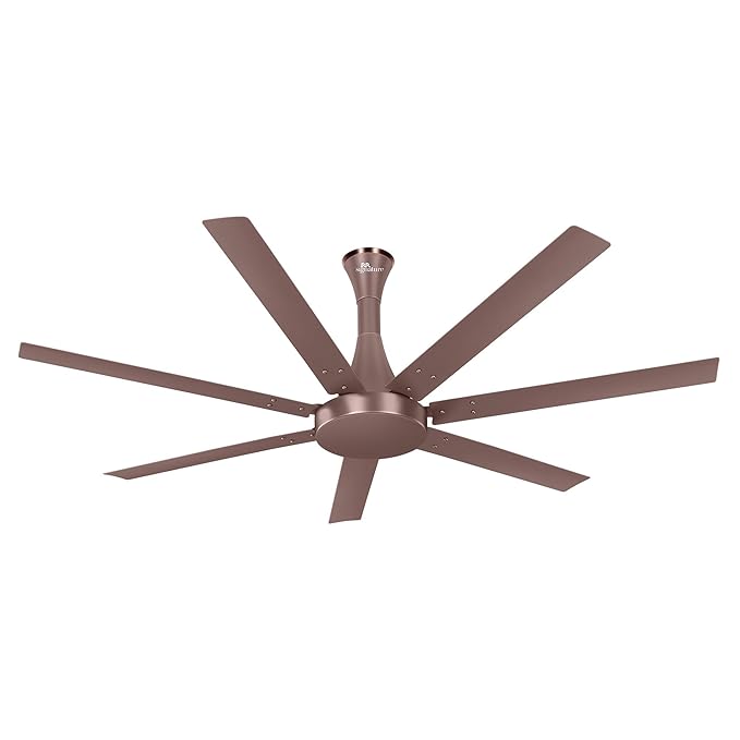 RR Signature Aethar Flow 52"High Air Delivery Ceiling Fan with 7 Blades, Low Noise, 16 Pole 40% More Copper Motor (Rustic Copper), 5 Year Warranty, Free Installation