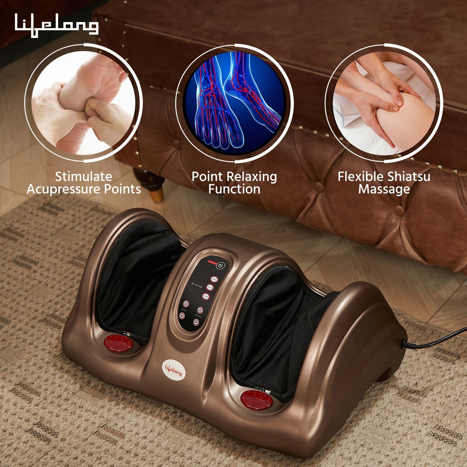 Buy Lifelong LL81 Foot Massager with Heat, Kneading Online At Best Price WWW.IGNITIONINDIA.COM