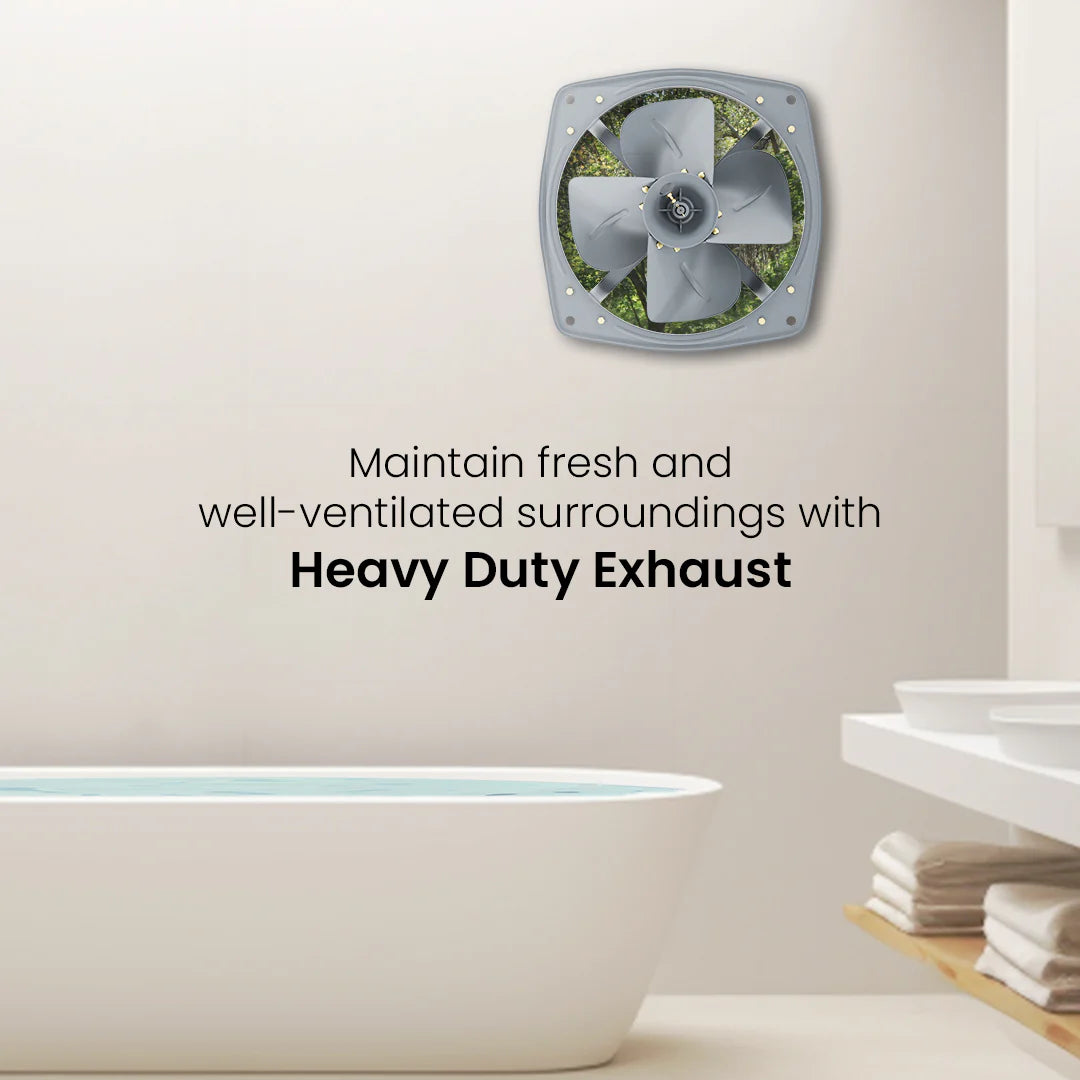 V-Guard Shovair HD 18" inches 6200 m³/hr 45 cm Exhaust Fan  (Black)