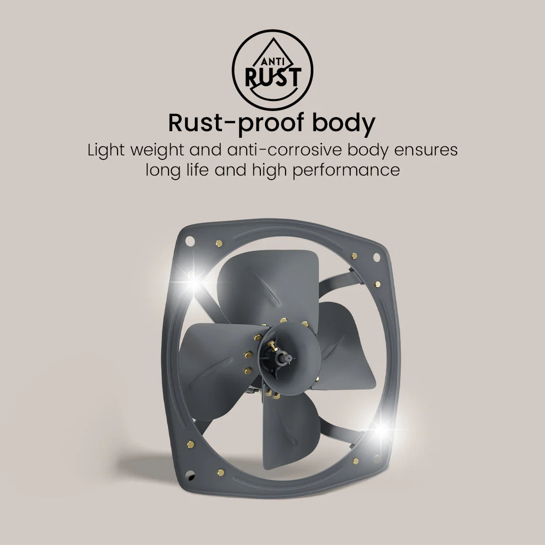 V-Guard Shovair HD 18" inches 6200 m³/hr 45 cm Exhaust Fan  (Black)