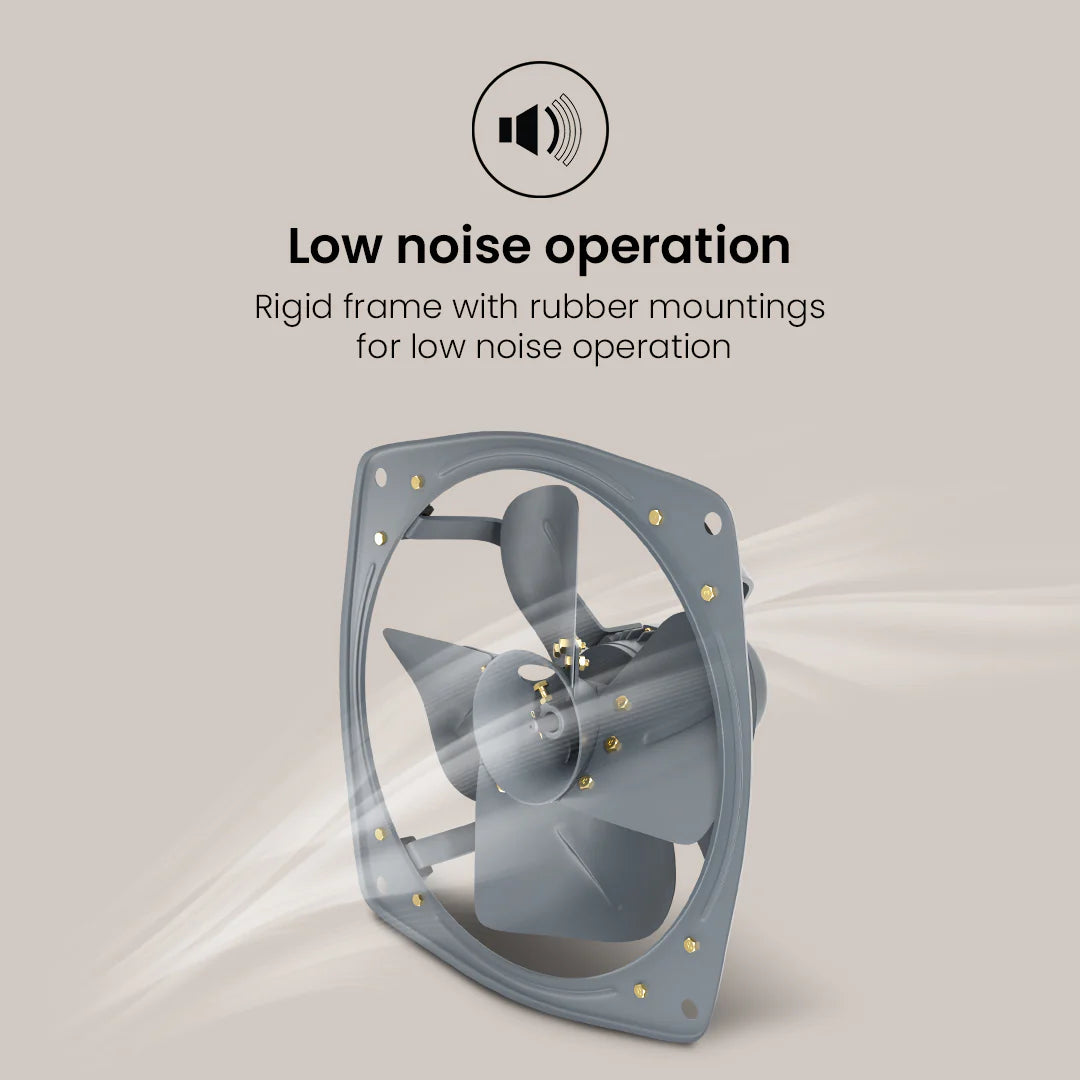 V-Guard Shovair HD 18" inches 6200 m³/hr 45 cm Exhaust Fan  (Black)