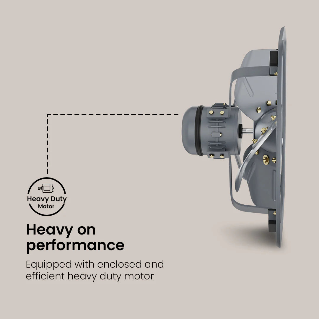 V-Guard Shovair HD 18" inches 6200 m³/hr 45 cm Exhaust Fan  (Black)