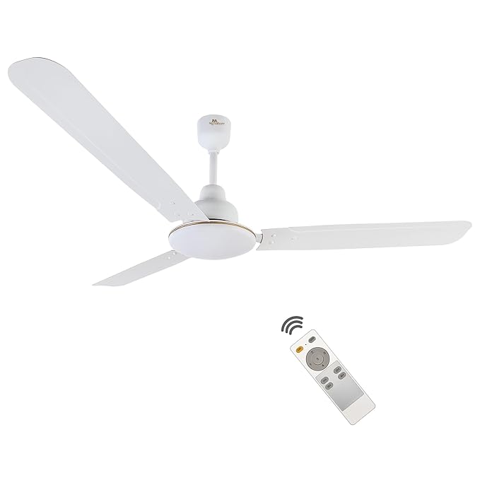 RR Signature 1200 MM Effaire BLDC Fan with Remote, 60% Energy Savings, Ceiling Fan for Home, 3+2 Year Warranty (White)