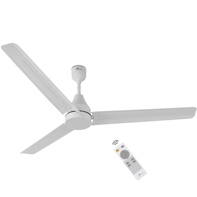 RR Signature INNOVO Motor 1200mm BLDC Ceiling Fan | Remote Control | 5-Star BEE Rated | High Air Delivery | Low Noise | Energy Efficient Design | 3+2-Year Warranty [WHITE]