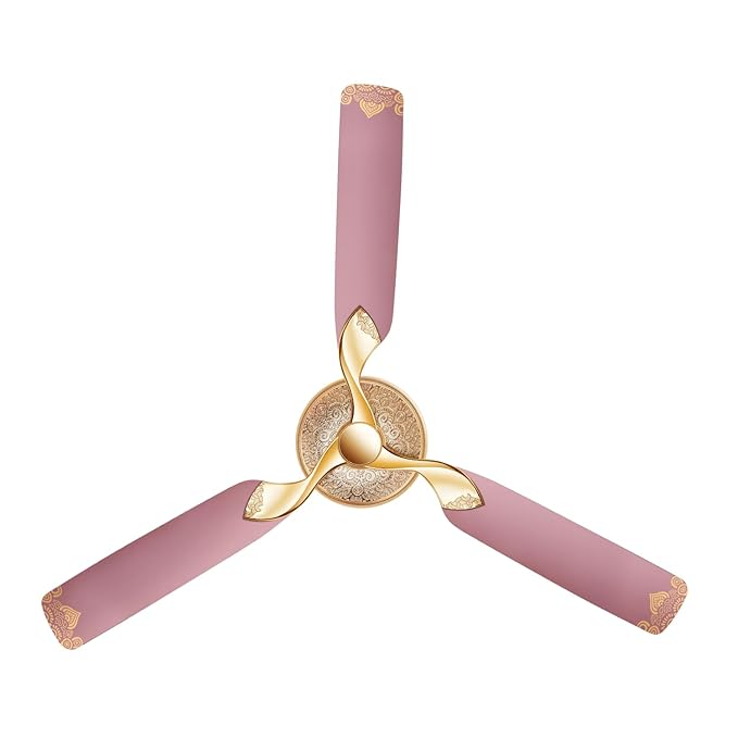RR Signature Jaipur Mahal 1320mm Designer Ceiling Fan for Home and Office (5 Years Warranty, Rose Gold)