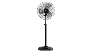 RR Signature Katana Metal Pedestal Fan| 400mm| 1350 RPM for Home and Office with Metal Blade, Easy Oscillating and Thermal Overload Protection 3 Years Warranty (Metal Black)