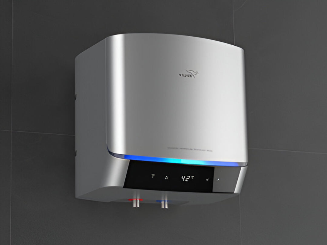 V-GUARD LUXECUBE SMART 15 Litre 5 Star Vertical Smart Geyser with Alexa & Google Assistant Compatibilty (White)