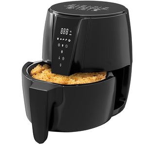 Lifelong Air Fryer | 1 Year Warranty | 1350W, 4.2L, Air Fryer for Home, Digital Air-Fryer with 6 Presets, Hot Air Circulation, Temperature & Timer Control, Up to 90% Less Oil Usage (Black)