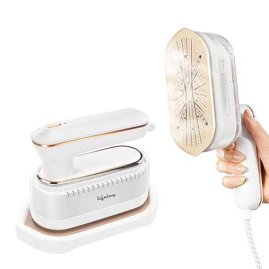 Lifelong 1250 Watt Garment Steamer for Clothes | Handheld Garment Steamer with Rest Stand for Iron | Portable & Foldable Mini Steam Press Suitable For Traveling - 90 ml Tank Capacity (LLGRMS901)