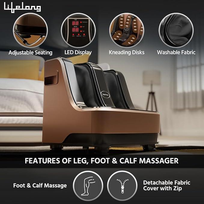 Lifelong LLM99 Leg Foot Massager (Brown, 80W) Price - Buy Online at Best Price in India @ www.ignitionindia