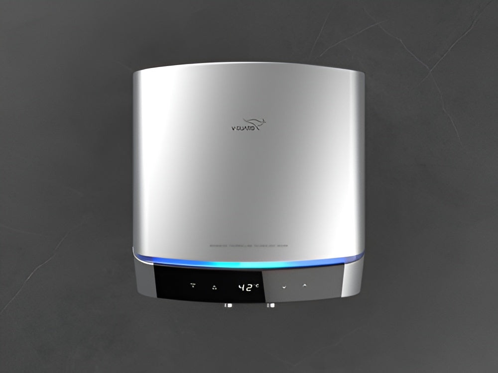 V-GUARD LUXECUBE SMART 15 Litre 5 Star Vertical Smart Geyser with Alexa & Google Assistant Compatibilty (White)