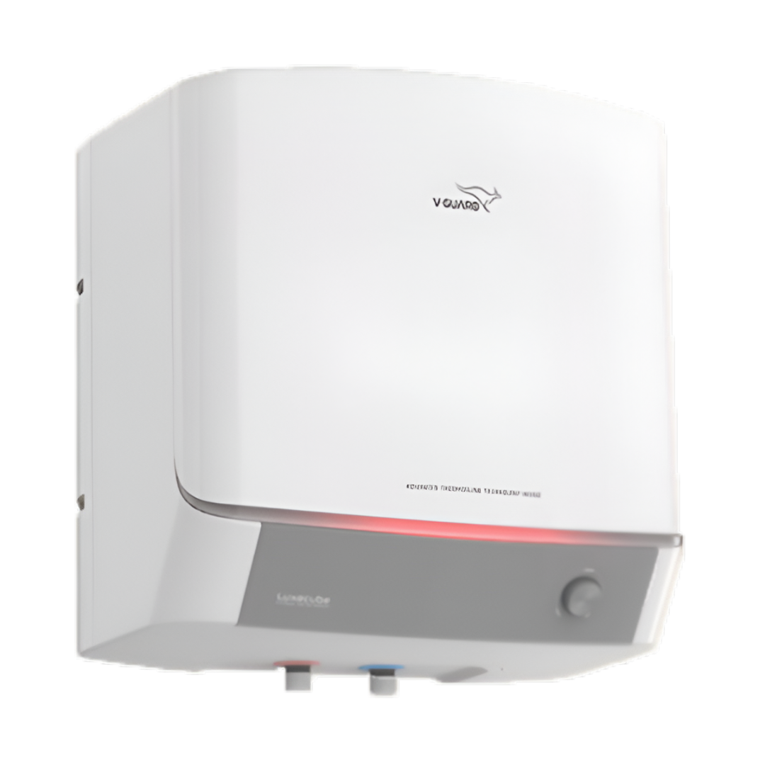 V-GUARD LUXECUBE 15 Litre 5 Star Vertical Smart Geyser (White)