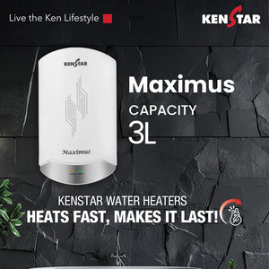 Maximus 3L, Instant Water Heater |Free Connection Pipes|Free Installation