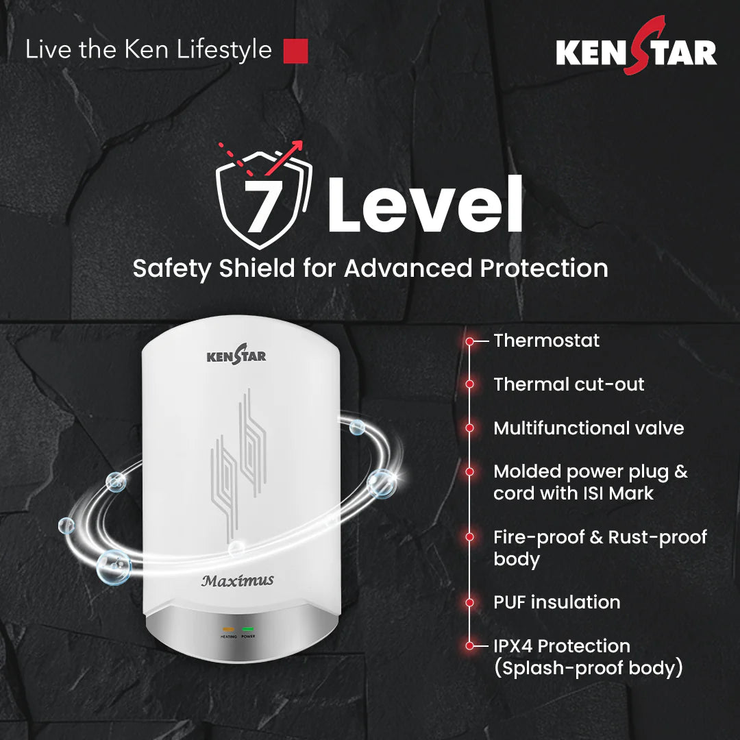 Maximus 3L, Instant Water Heater |Free Connection Pipes|Free Installation