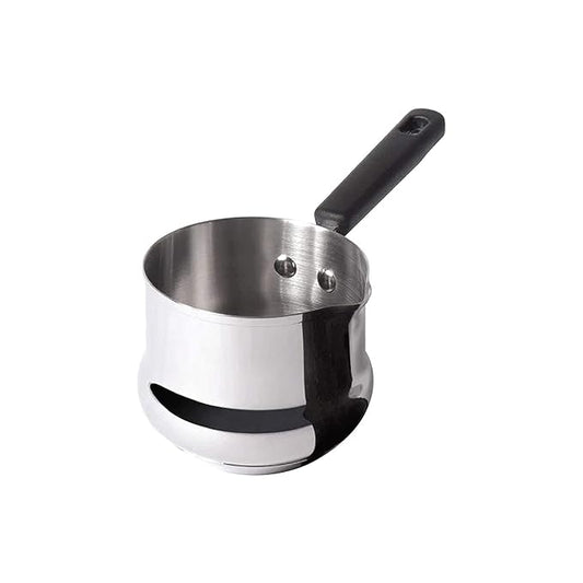 Meyer Nickel Free Stainless Steel Mini Pot | Milk Pan, Tea Pan Stainless Steel, Milk Pan Induction Base | Chai Pan | Small Saucepan | Milk Boiling Vessel | Saucepan with Handle, 10cm, Grey |0.60 liter