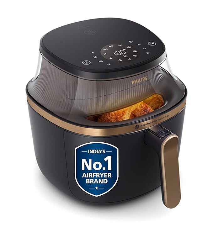 Philips Air Fryer Oven NA342/00, 7.2L with Cooking Window & 100% Food Safe