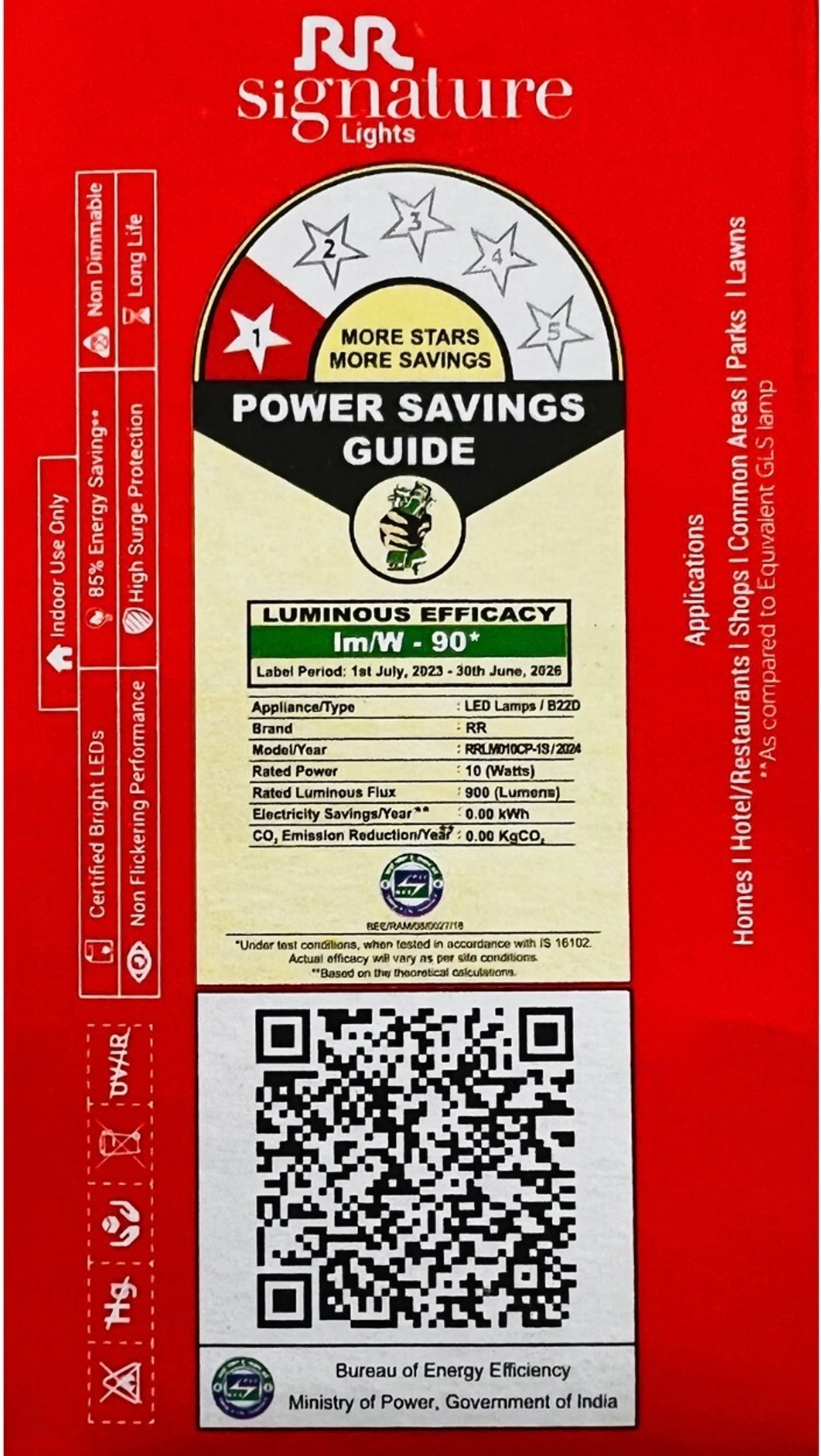 RR Signature 10 W Basic Standard B22 LED Bulb (White, Pack of 20)