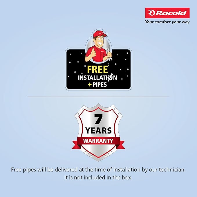 Racold Omnis DG 25L Vertical 5 Star Storage Water Heater (Geyser) Black Digital Display Touch Control Auto Diagnosis Suitable for High Rise Buildings Free Standard Installation & Pipes, Wall Mounting