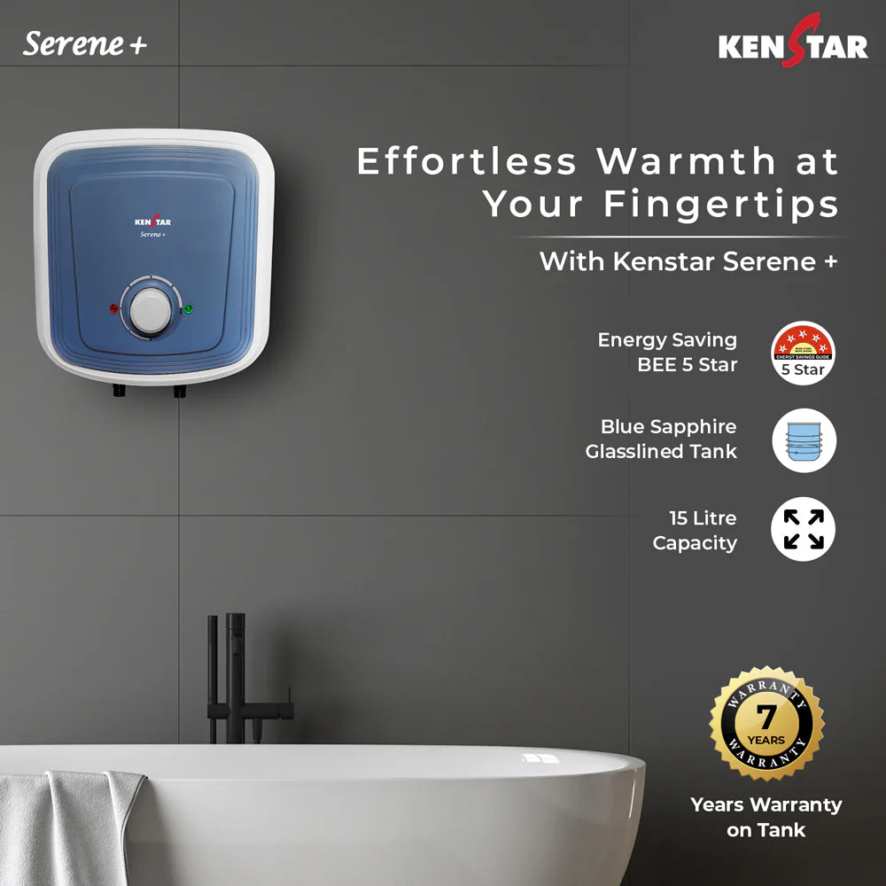 SERENE+ 15L Water Heater|Free Connection Pipe|Free Installation|5 star