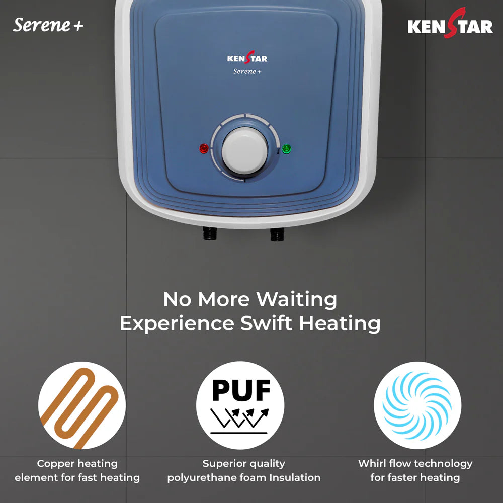 SERENE+ 15L Water Heater|Free Connection Pipe|Free Installation|5 star