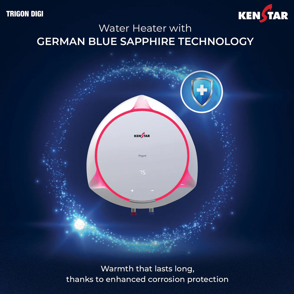 TRIGON DIGI 15L Water Heater|Free Connection Pipe|Free Installation|5 star|Lighting Effect