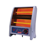 Usha 2 Rod 800 Watt Quartz Heater with Low Power Consumption and Tip Over Protection (4302, Grey)