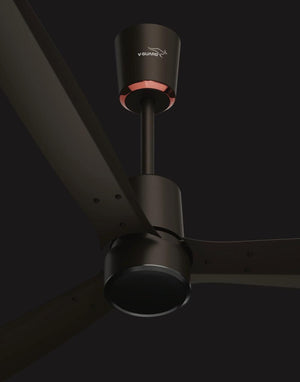 V-Guard AIRWIZ PLUS PREMIUM HIGH SPEED (48") 370 RPM with 3 Year Warranty BLDC Motor with Remote 1200 mm Ceiling Fan  (5 Star | MATTE BROWN