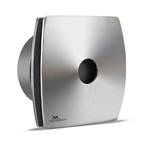 RR Signature Vento Air 150 MM High Speed Exhaust Fan, Bird Guard, Exhaust Fan for Bathroom, Noiseless, Anti-Rust Blades, Robust Body, Metal Finish|White Colour