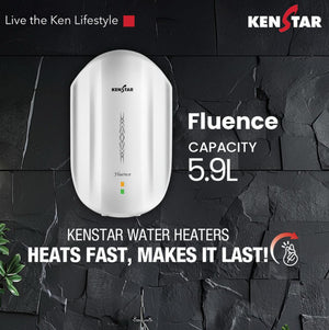 KENSTAR Fluence 5.9 Ltr. Instant Water Heater|2 Years Warranty Product| 5 Years Warranty on Tank