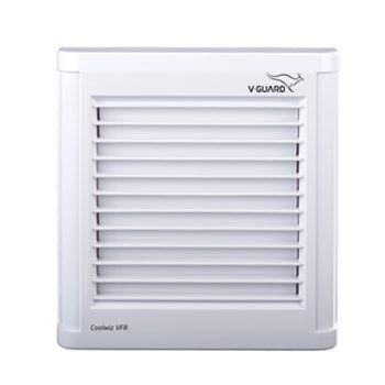V-Guard 6" COOLWIZ VFR SHUTTER VENTILATION FAN 150 mm Exhaust Fan (WHITE) 2 Year Warranty | 15cm (150 mm) Sweep |
