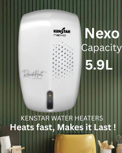KENSTAR Nexo 5.9 Ltr. Instant Water Heater|2 Years Warranty Product| 5 Years Warranty on Tank (Copy)