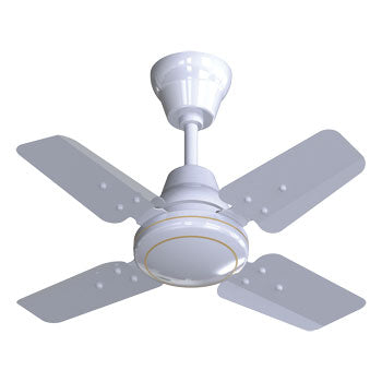 V-Guard HAIZE 24" 600mm 830 RPM Energy Saving 4 Blade Ceiling Fan (White)