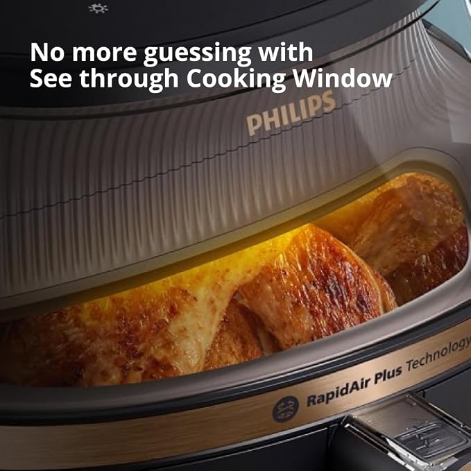 Philips Air Fryer Oven NA342/00, 7.2L with Cooking Window & 100% Food Safe