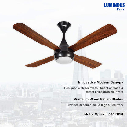 RR Signature Lite Aire 1200mm Ceiling Fan (Kraft Wood), Brown