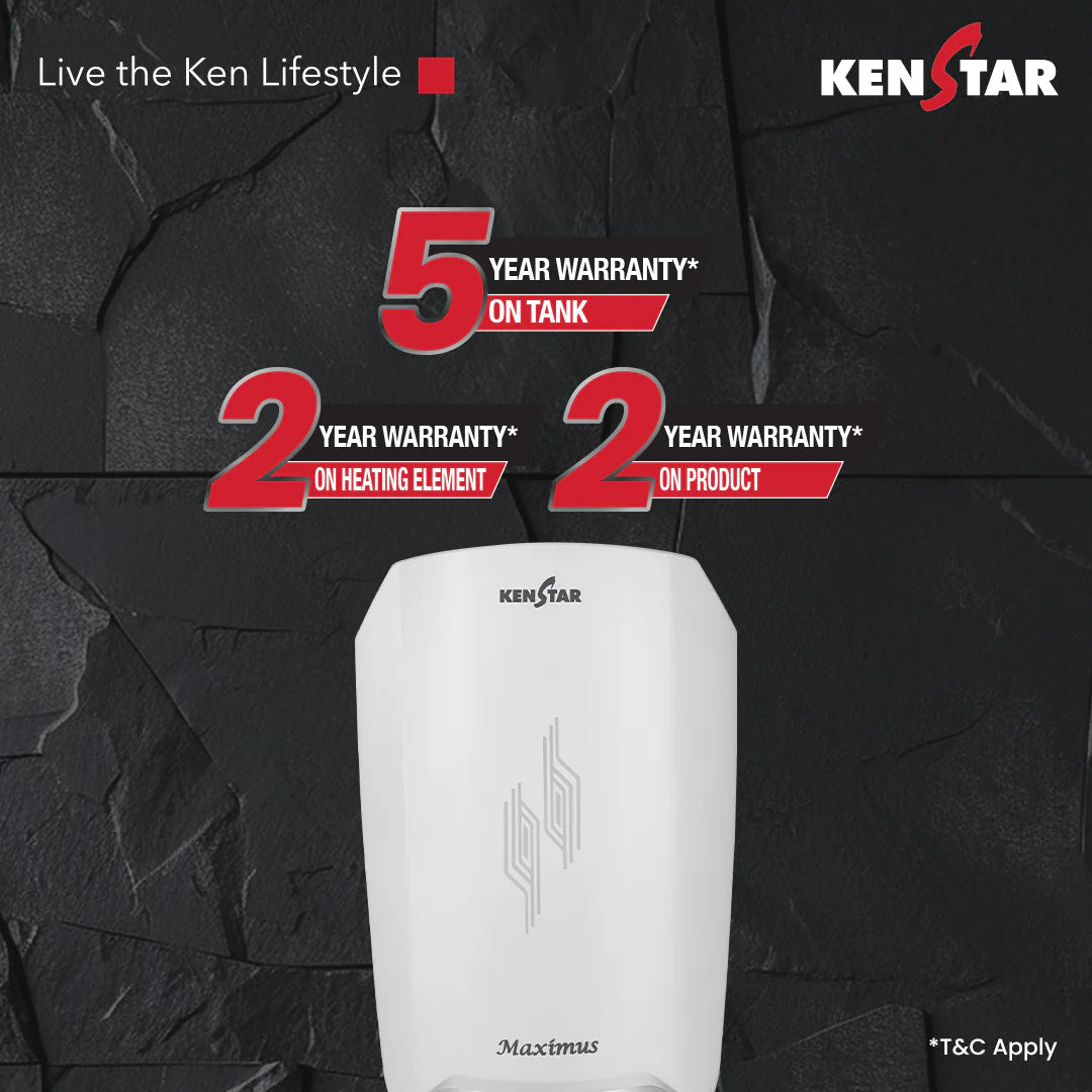 Maximus 5.9L, Instant Water Heater|Free Connection Pipe|Free Installation |2 Years Warranty|5 Years Warranty on Tank