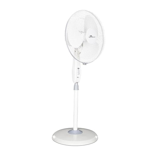 RR Signature Mojo Plus Pedestal Fan High Speed (White) I Stand Fan I 3 Year Warranty