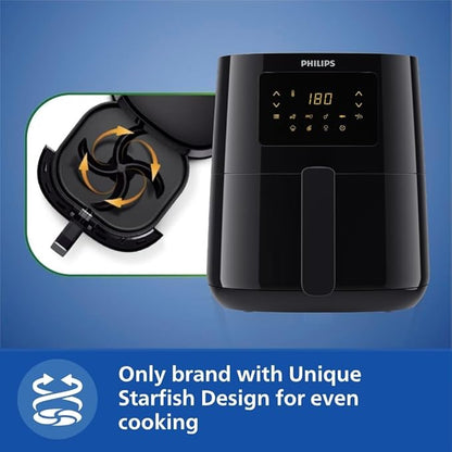 PHILIPS Digital Airfryer HD9252/90 with Touch Panel, 4.1 Litre, Large