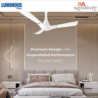 RR Signature Propelaire 1200MM Ceiling Fan for Home I BEE 3-Star Rating and 40% Energy Saving I Pristine White, (3 + 2 Years Warranty