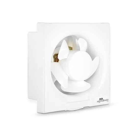 RR Signature Vento Deluxe 250 MM Exhaust Fan For Kitchen, Bathroom with Strong Air Suction, Rust Proof Body and Dust Protection Shutters (White & Black), 3 Year Warranty (Copy)