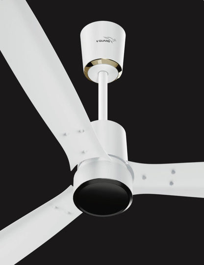 V-Guard AIRWIZ PLUS PREMIUM HIGH SPEED (48") 370 RPM with 3 Year Warranty BLDC Motor with Remote 1200 mm Ceiling Fan  (5 Star | WHITE